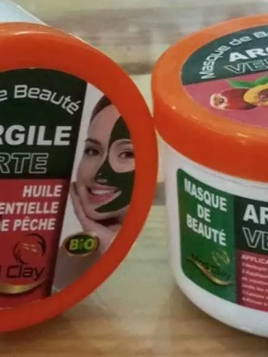 Masque argile:pêche