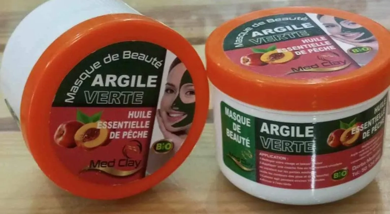 Masque argile:pêche