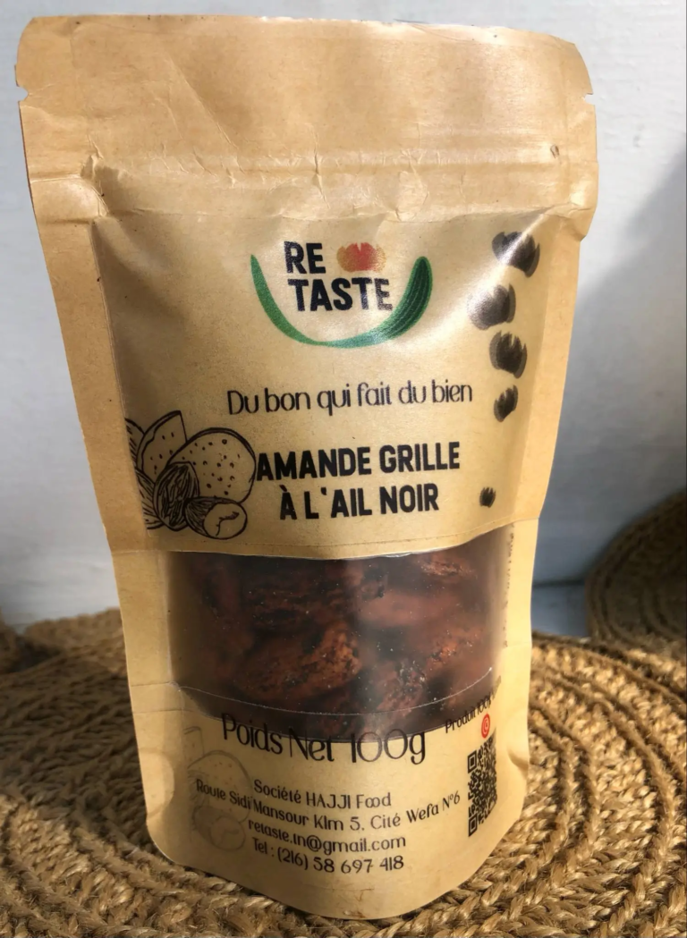 Amandes grillées ail noir